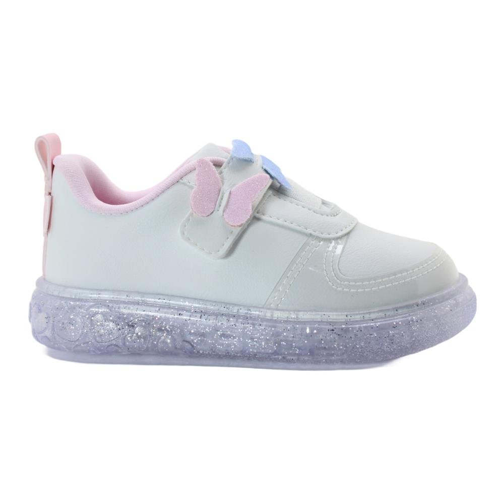 Tênis Sneaker Luz Borboletas Led