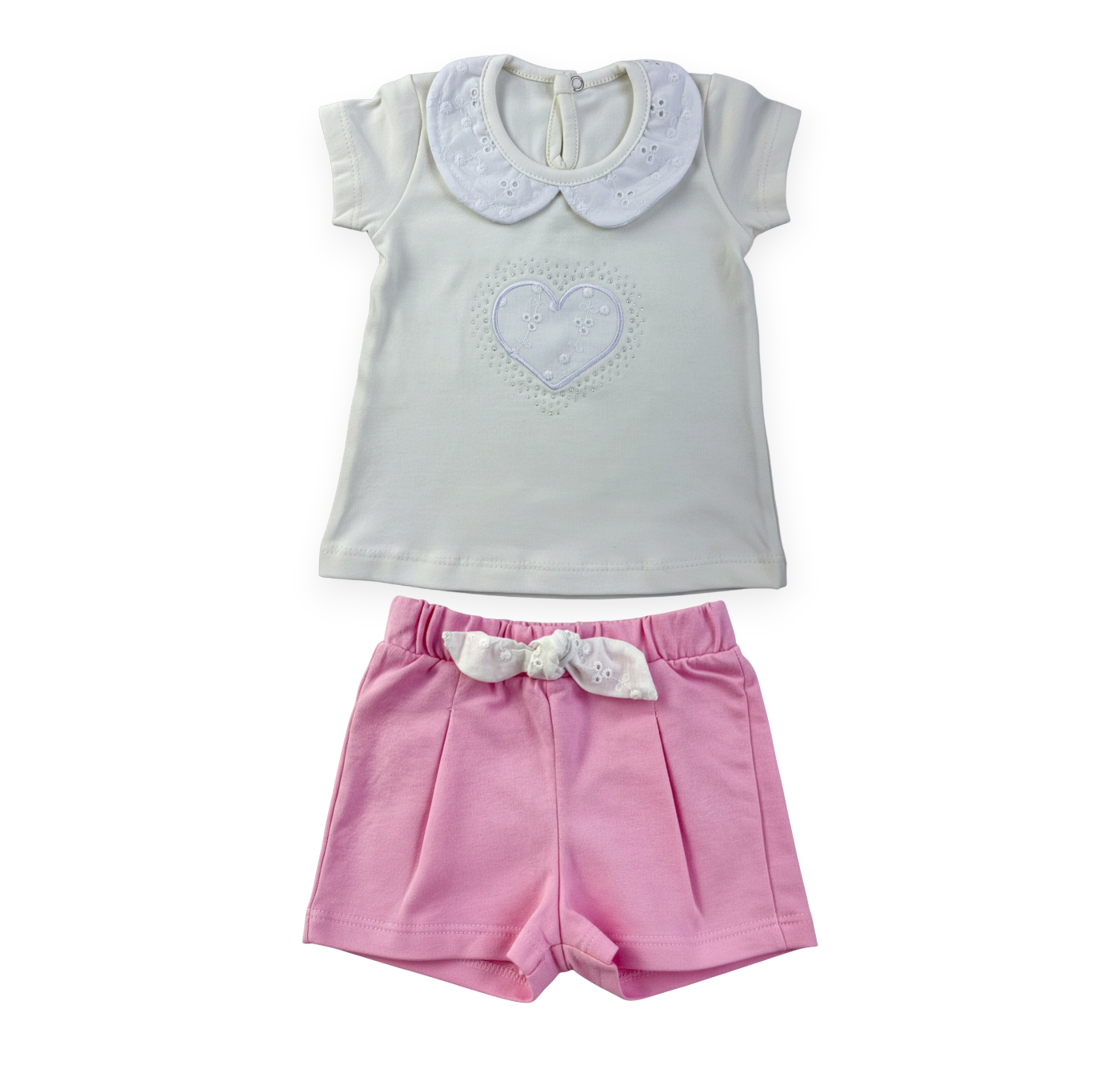 Conjunto Feminino Infantil Brincar e Arte Coração