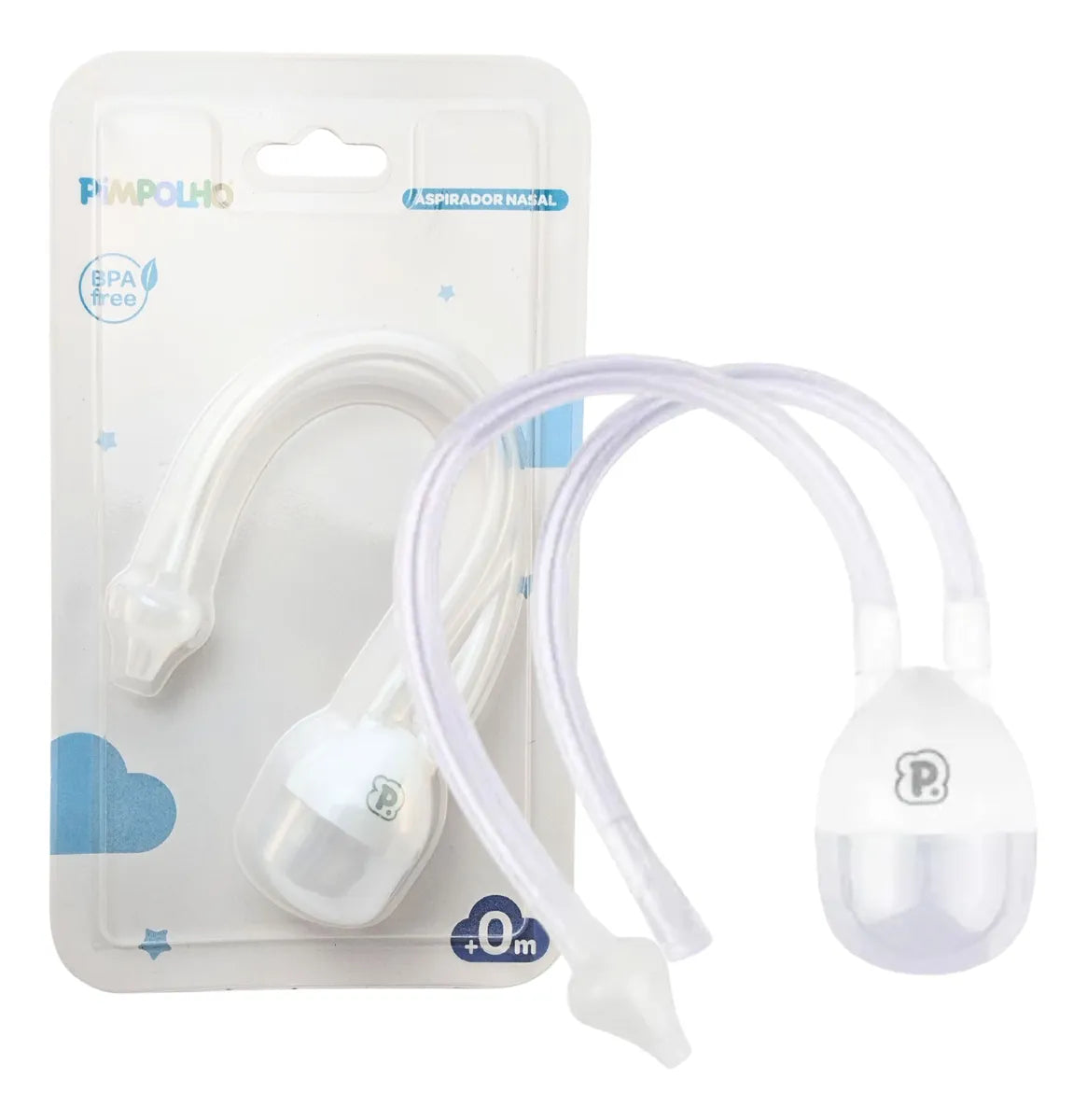 Aspirador Nasal Pimpolho Suave e Seguro para Bebês Enxoval