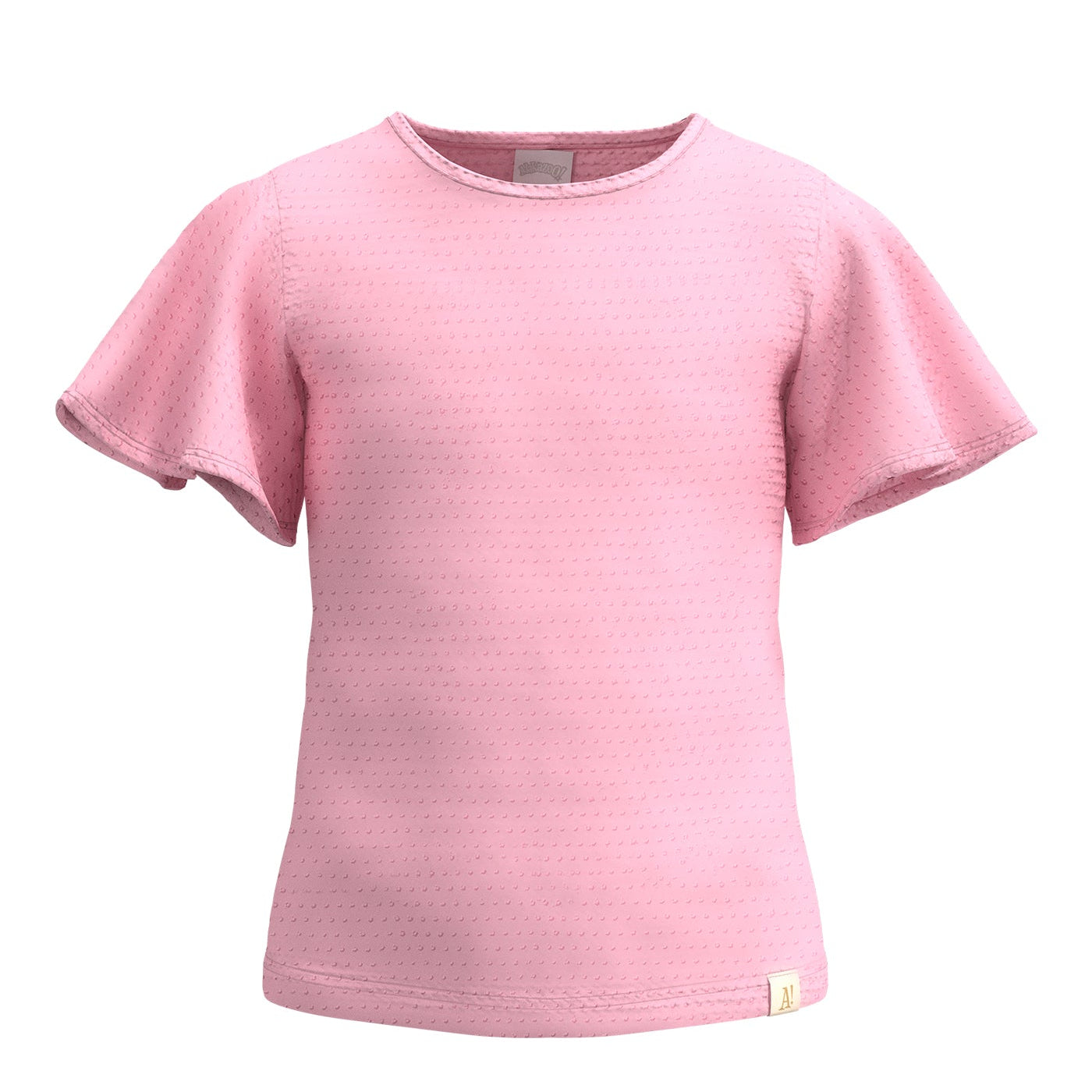 Blusa Infantil Feminina Alakazoo Texturizada Manga Babado Casual
