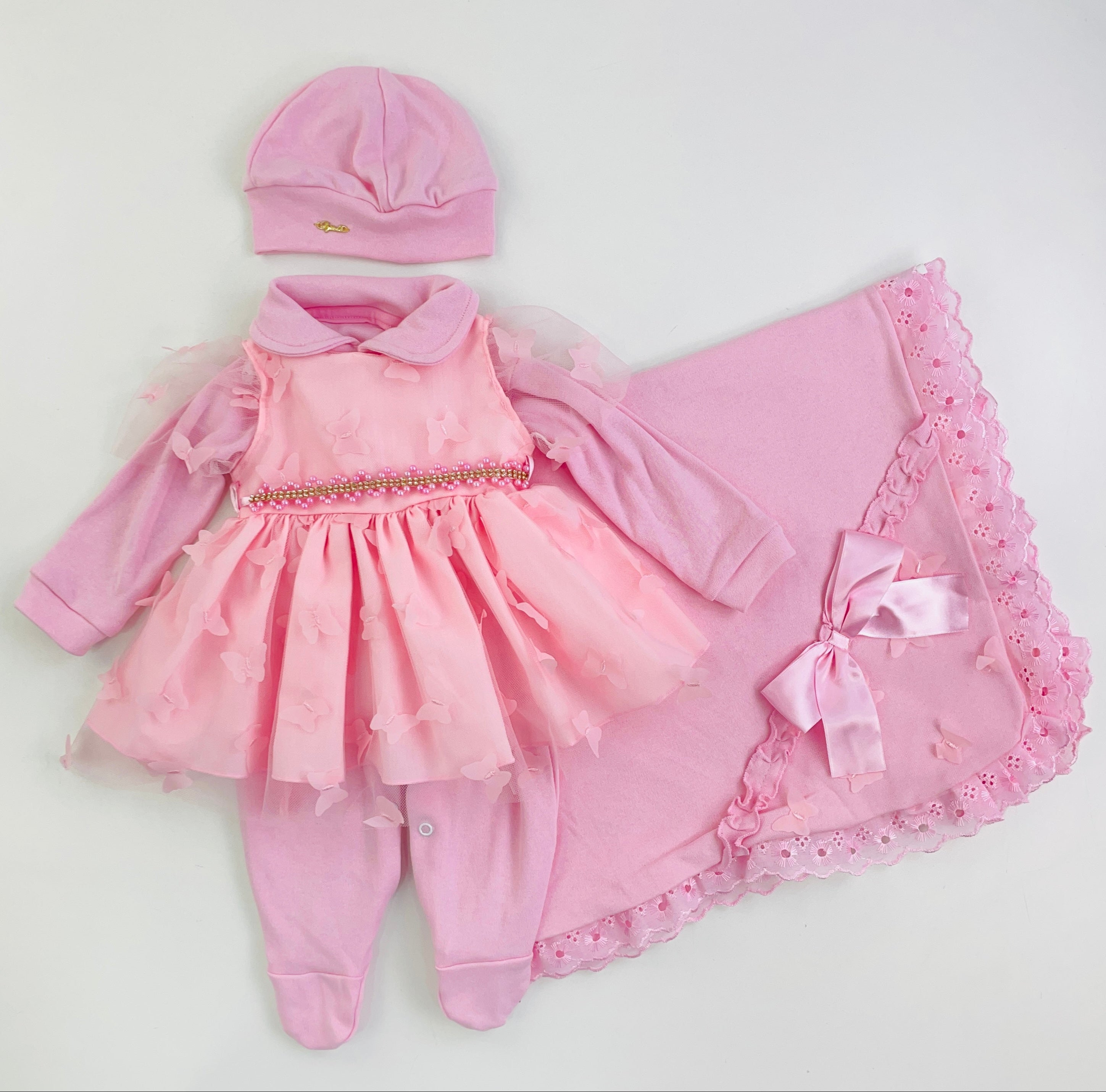 Saida De Maternidade Djiele Vestido Tule 4 Peças