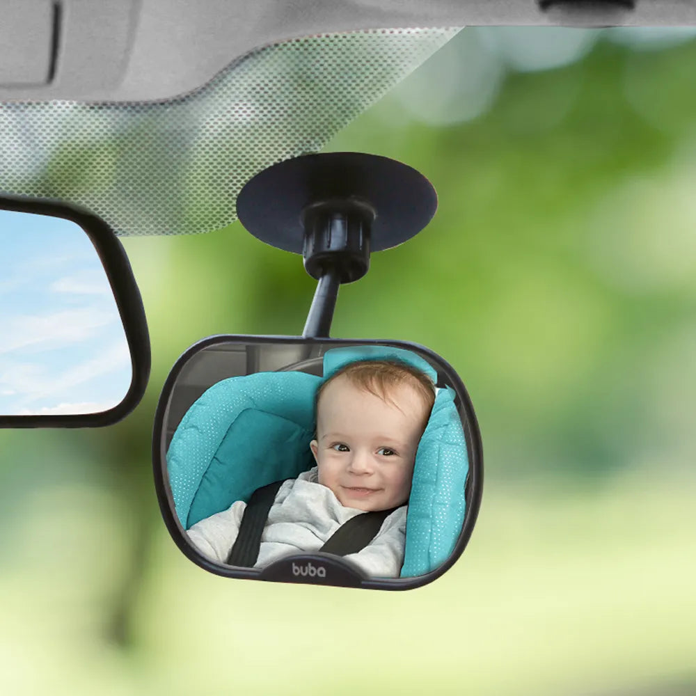 Espelho Retrovisor para Carro Buba 2 em 1 Ventosa e Clipe