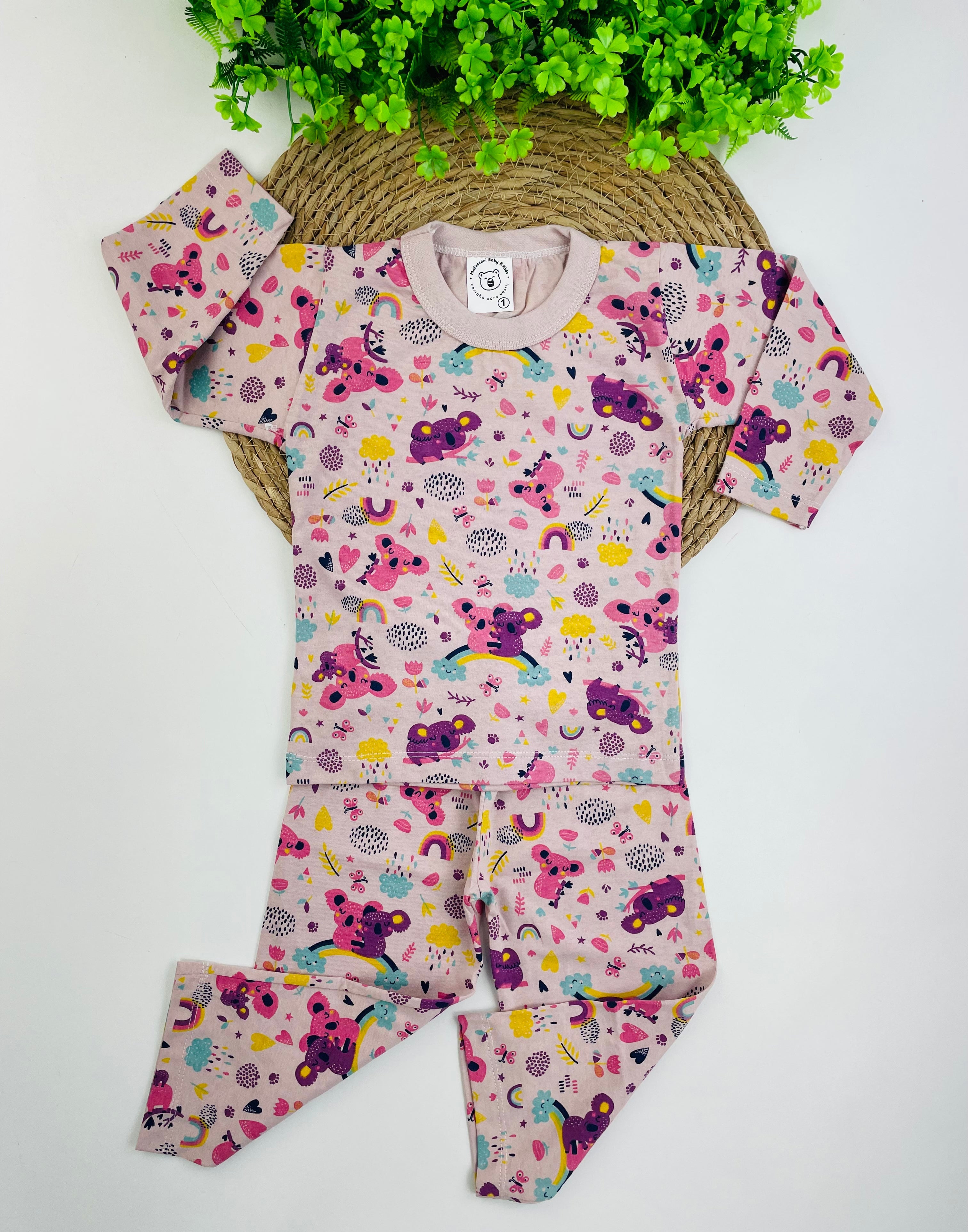 Pijama Manga Longa Mafessoni Coala