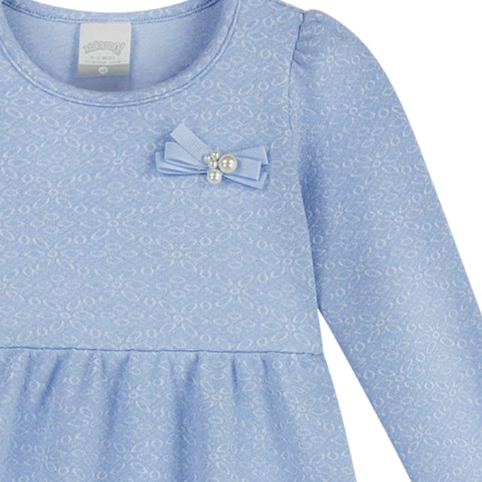 Vestido Infantil Feminino Alakazoo Manga Longa em Malha Laise