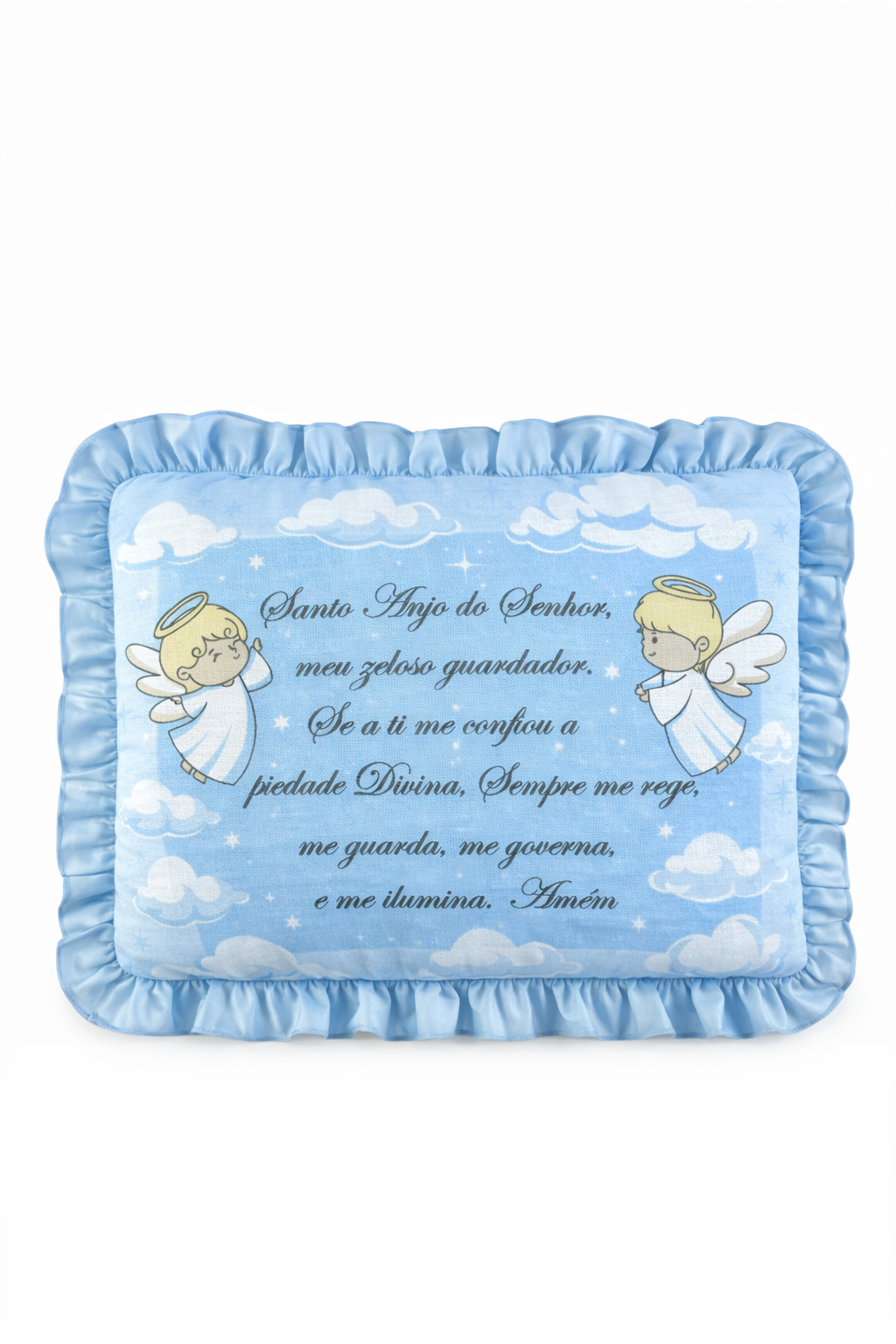 Travesseiro Cia do Neném Oração Anjo da Guarda Enxoval