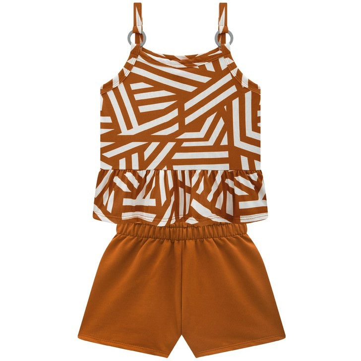 Conjunto Infantil Feminino Kyly Geométrico