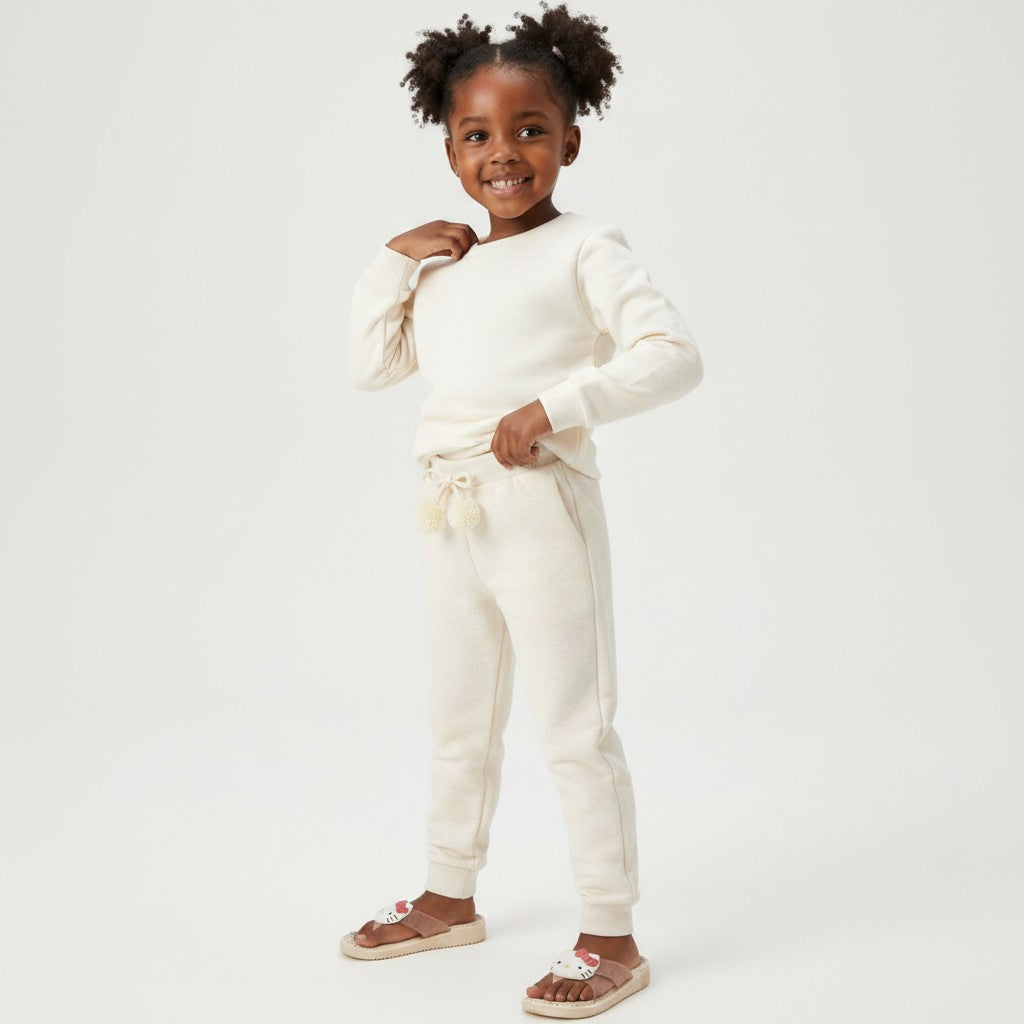 Calça Infantil Feminina Pulla Bulla Moletom Básica Confortável