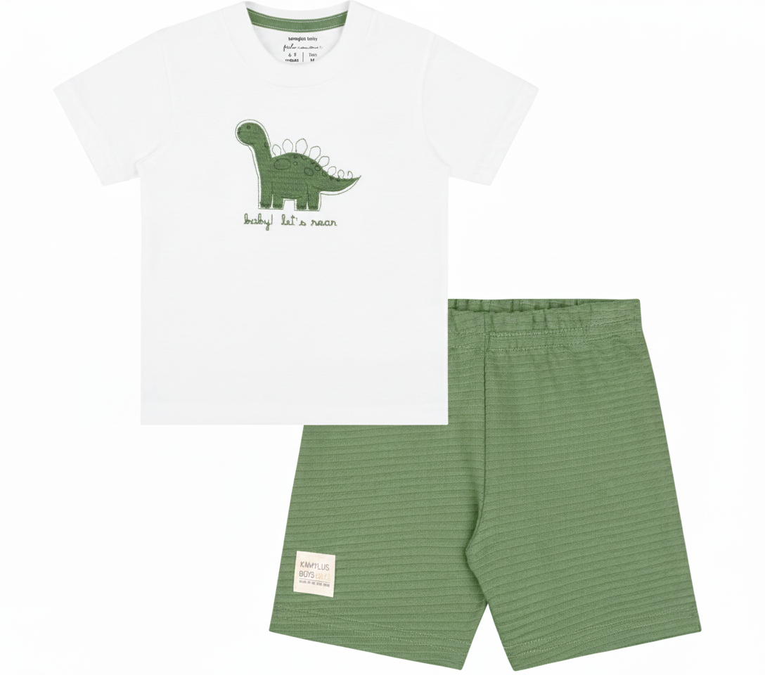 Conjunto Masculino Kamylus Dino Baby Let’s Roar – Conforto e Estilo Infantil