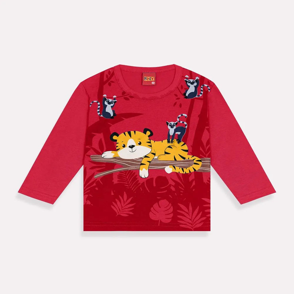 Conjunto Masculino Kyly Tigre E Lemures Moleton