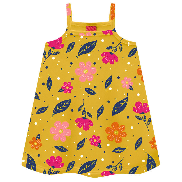 Vestido Kyly Flores E Folhas