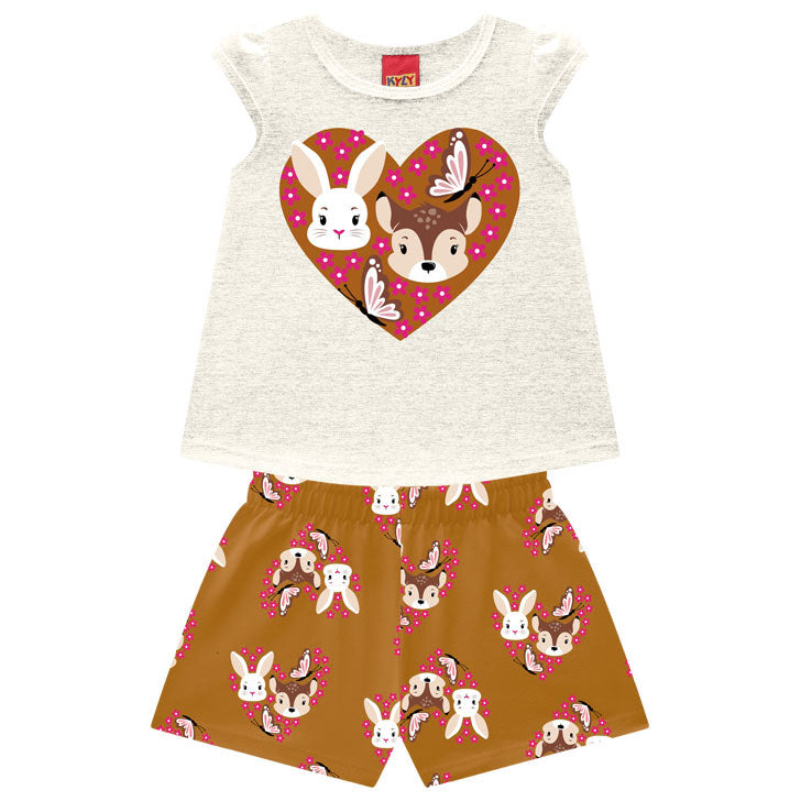 Conjunto Kyly Coelha E Bambi