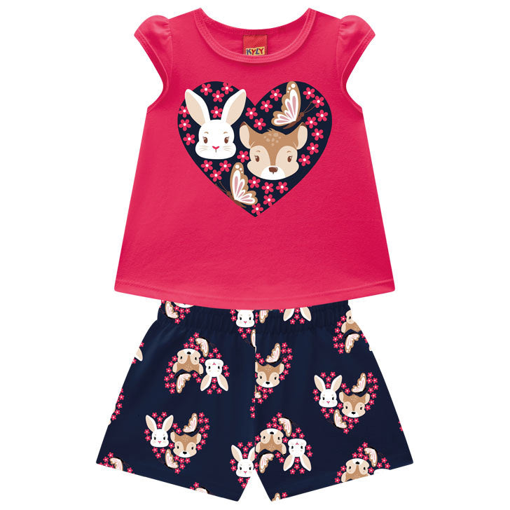 Conjunto Kyly Coelha E Bambi