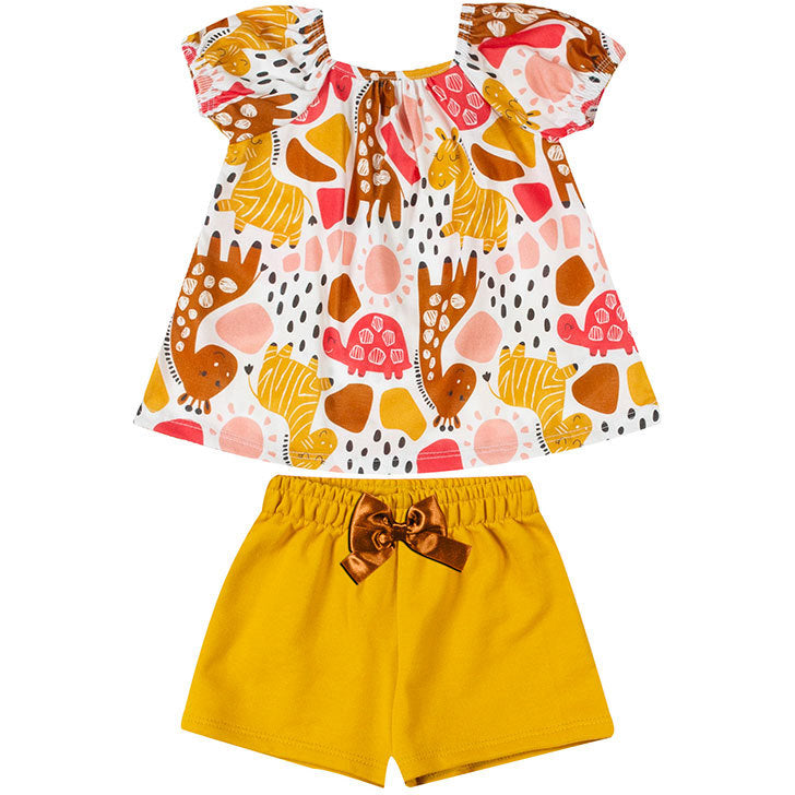 Conjunto Kyly Feminino Infantil Safari