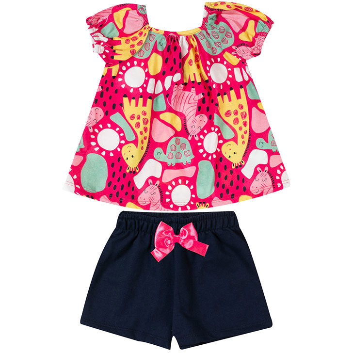 Conjunto Kyly Feminino Infantil Safari