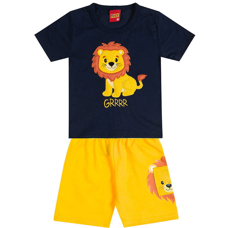 Conjunto Kyly Infantil Leão Grrrr