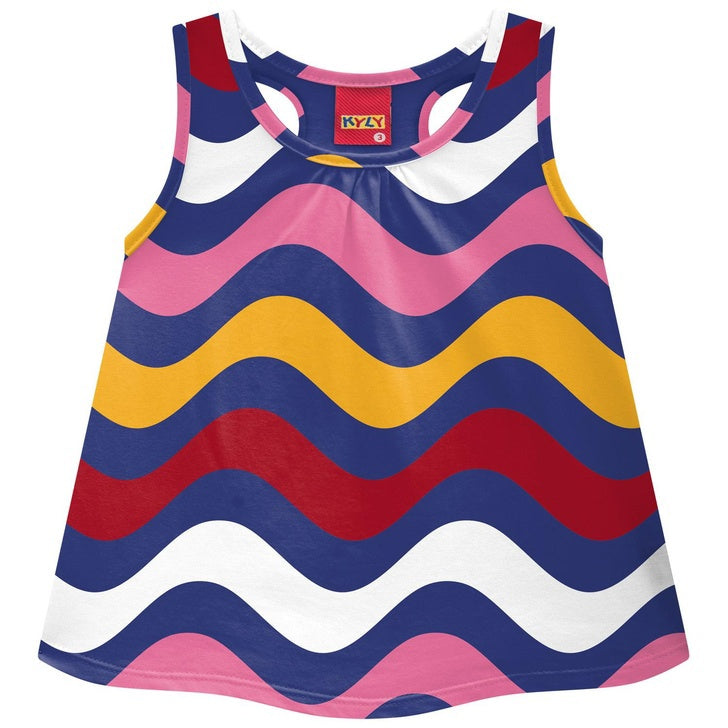 Conjunto Kyly Infantil Feminino Ondas Coloridas
