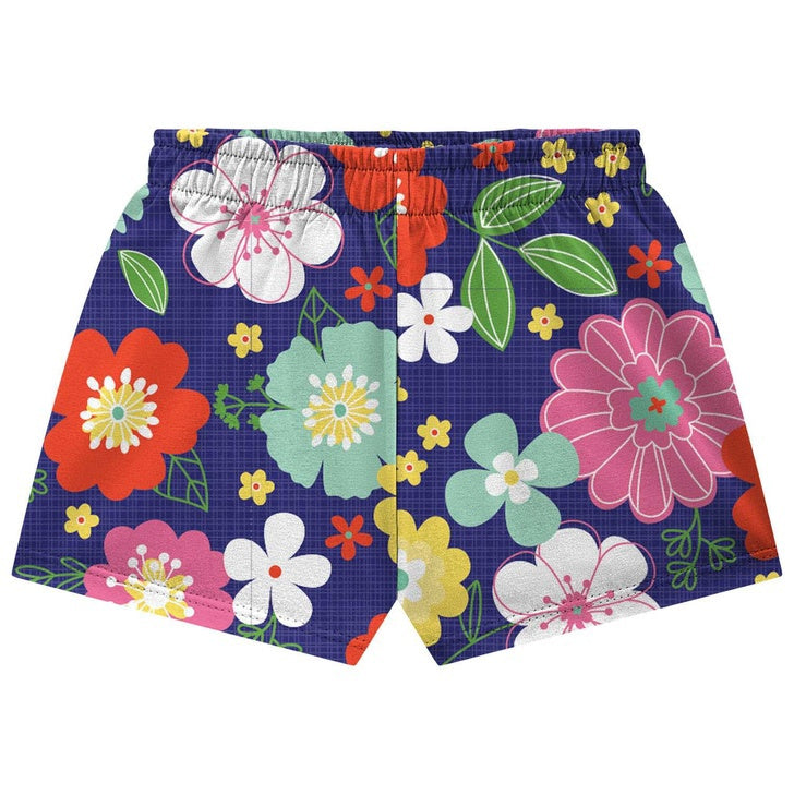 Conjunto Kyly Infantil Feminino Passarinha E Flores
