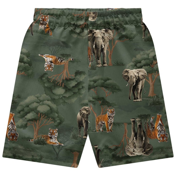 Conjunto Infantil Kyly Safari com Camiseta e Short em Tactel