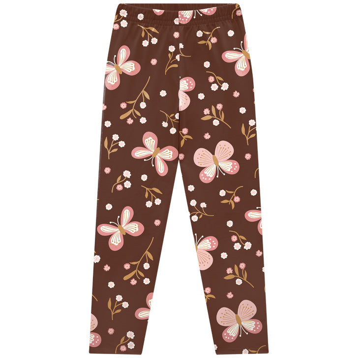 Conjunto Infantil Feminino Kyly Blusa Happiness Friends e Legging Cotton