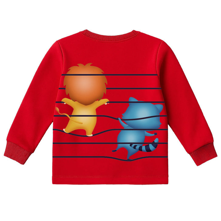 Camiseta Infantil Masculina Kyly - Wild and Playful Amigos da Selva