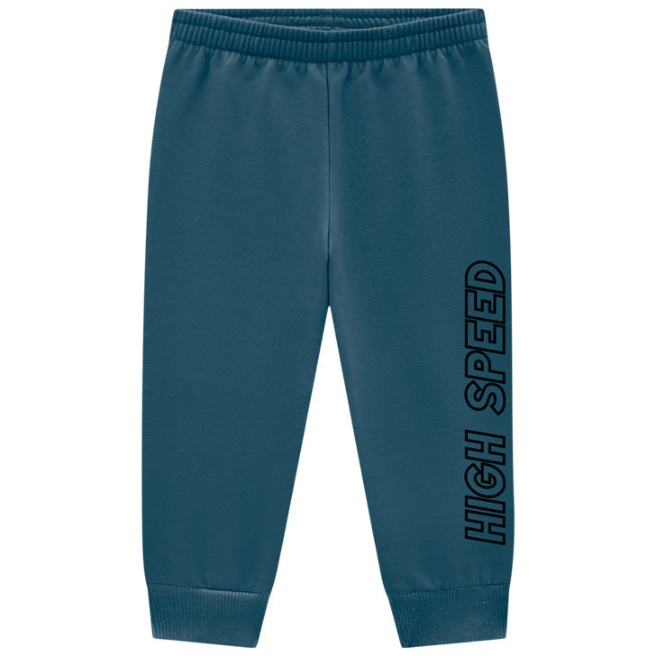 Conjunto Infantil Masculino Kyly Snow Rider em Moletom com Punho