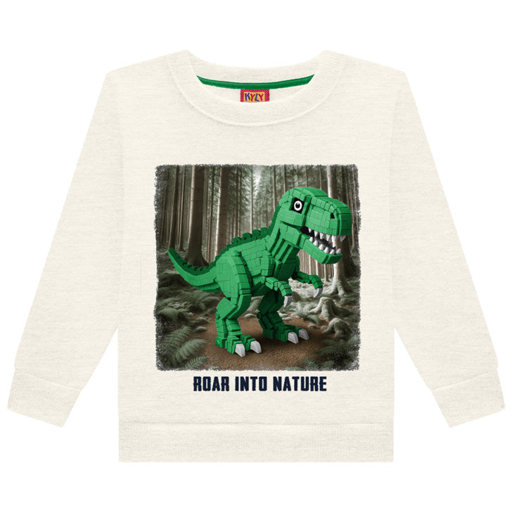 Conjunto Infantil Masculino Kyly Moletom Peluciado Roar Into Nature