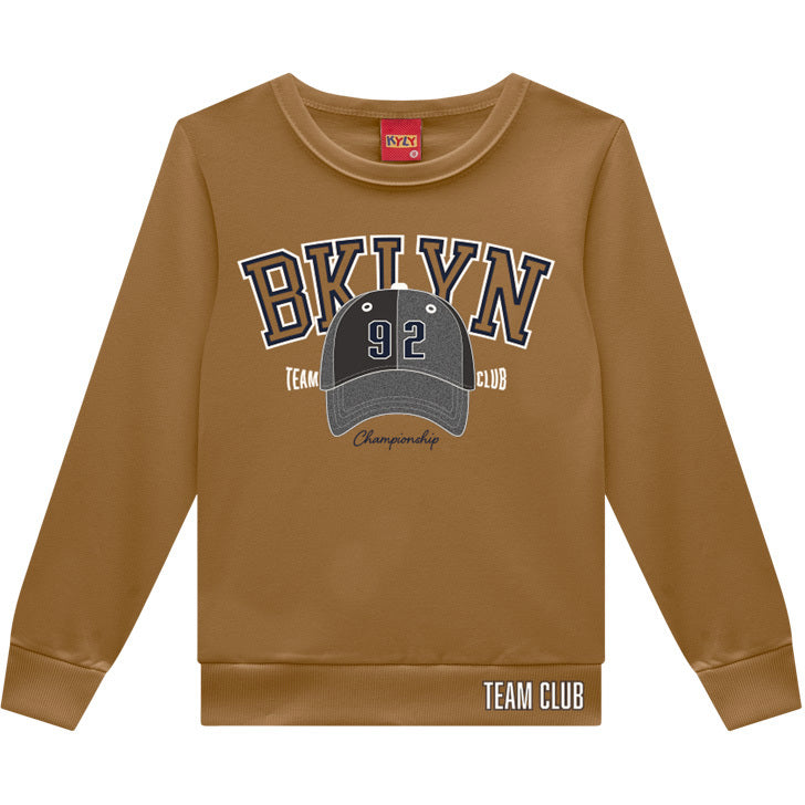 Conjunto Infantil Masculino Kyly Moletom BKLYN Team Club