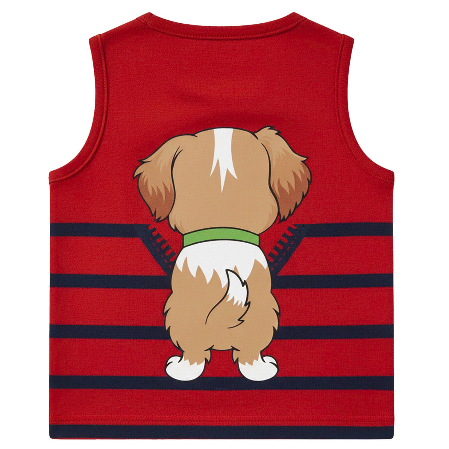 Regata Infantil Masculina Kyly Cachorrinho Zíper Listrada