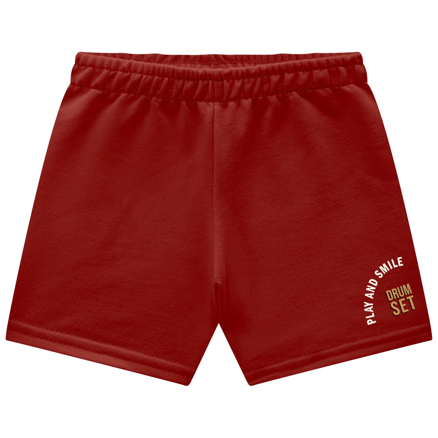 Conjunto Infantil Masculino Kyly Ursinho Baterista Camiseta e Bermuda