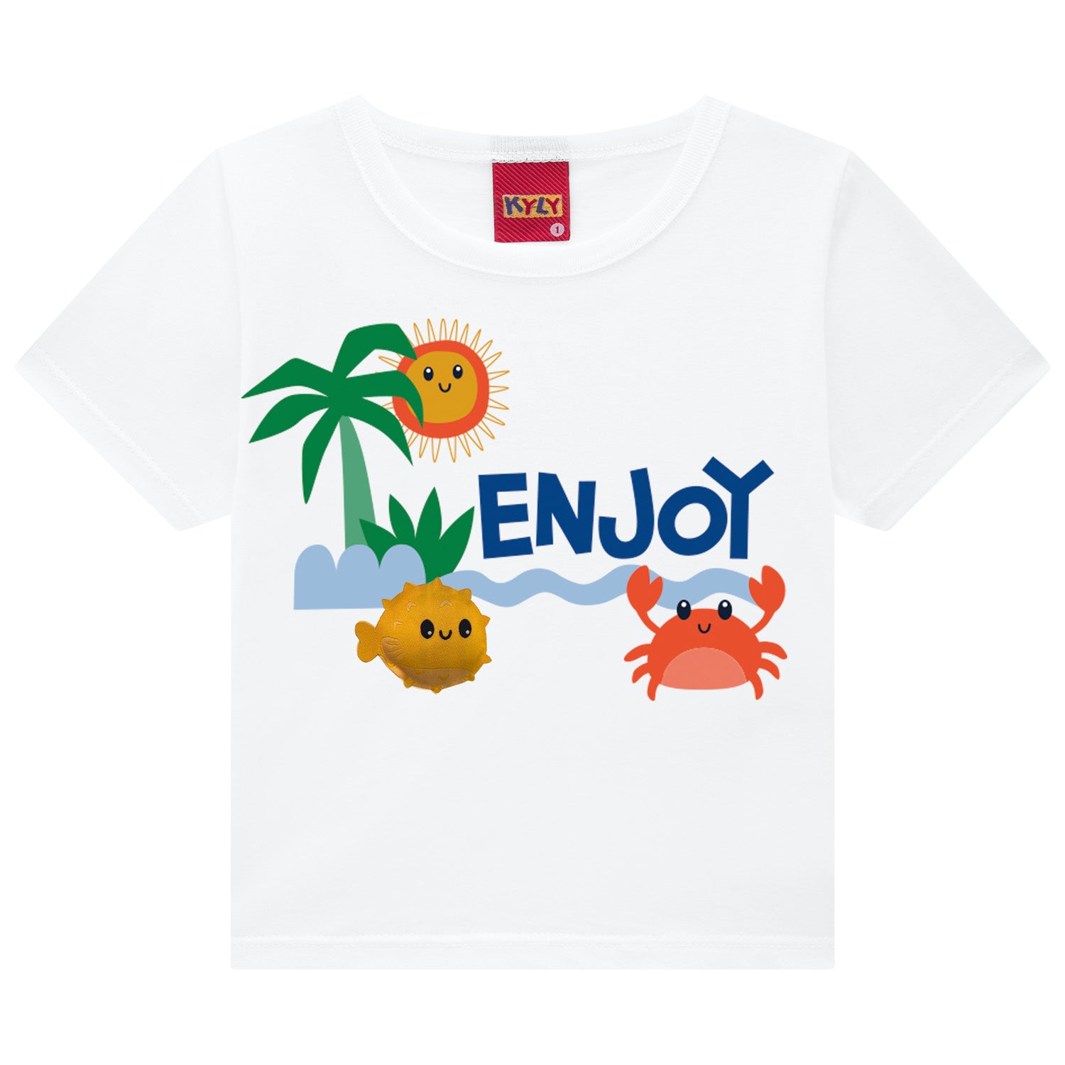 Conjunto Infantil Masculino Kyly Fundo do Mar Enjo
