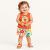 Conjunto Feminino Bebê Kyly Happy Vibes Regata e Shorts