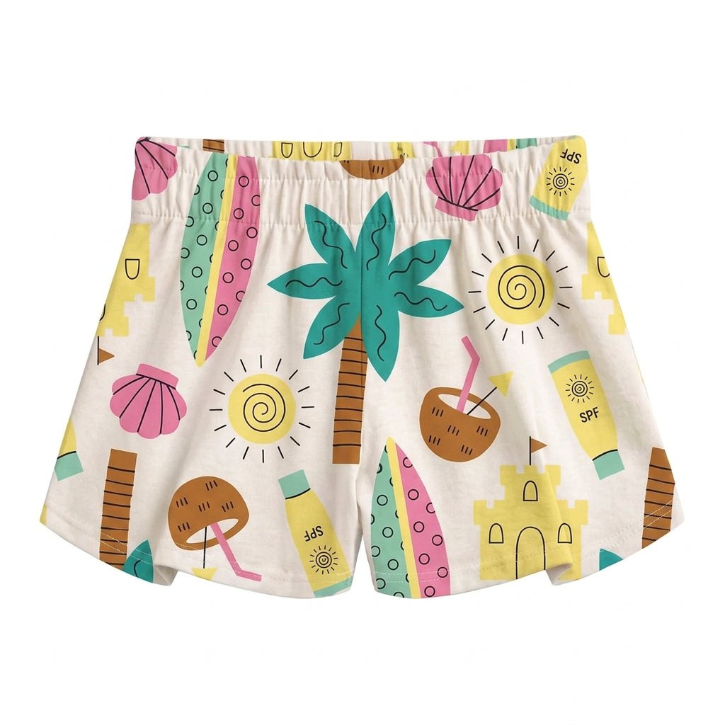 Conjunto Bebê Feminino Camiseta e Short Kyly Summer Best
