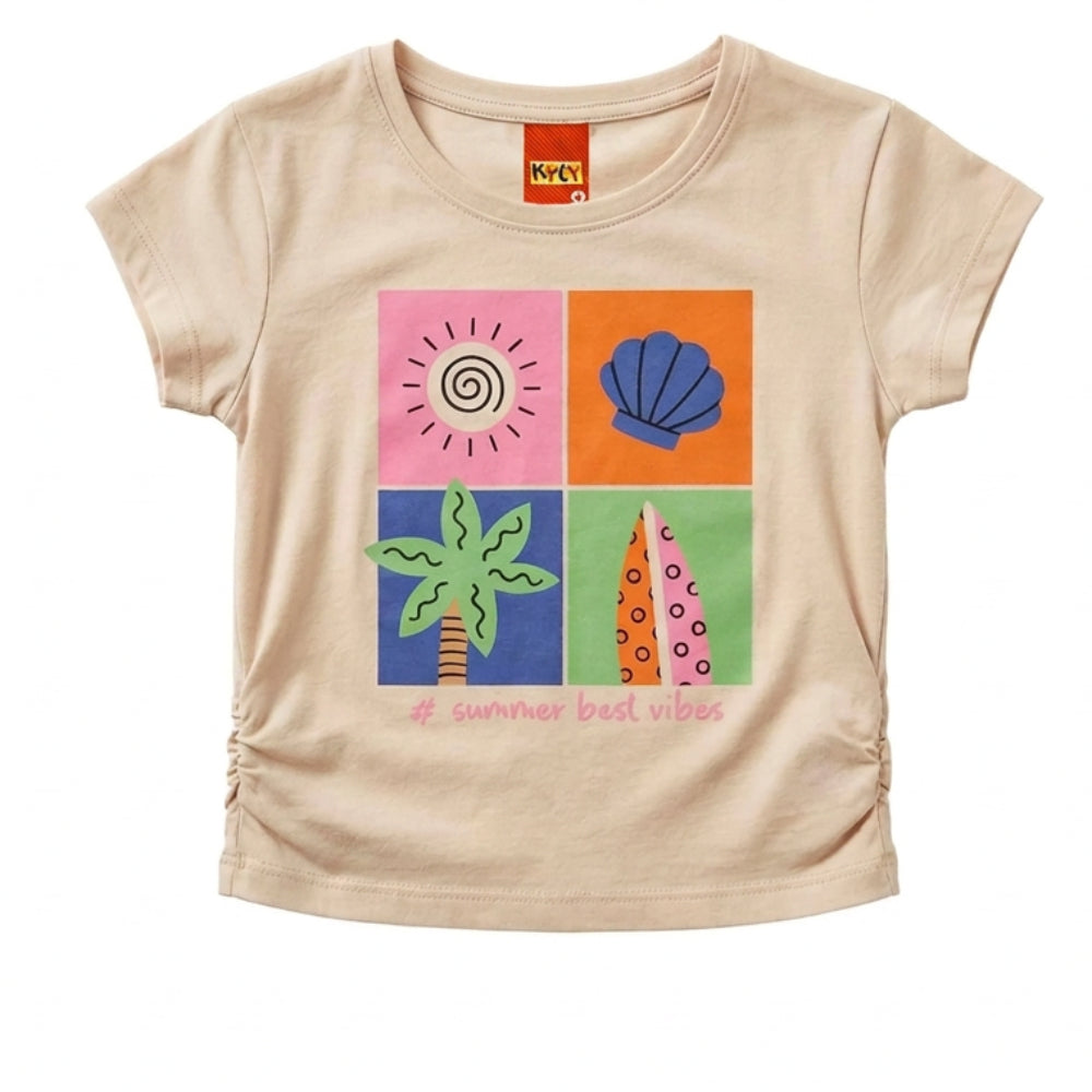Conjunto Bebê Feminino Camiseta e Short Kyly Summer Best