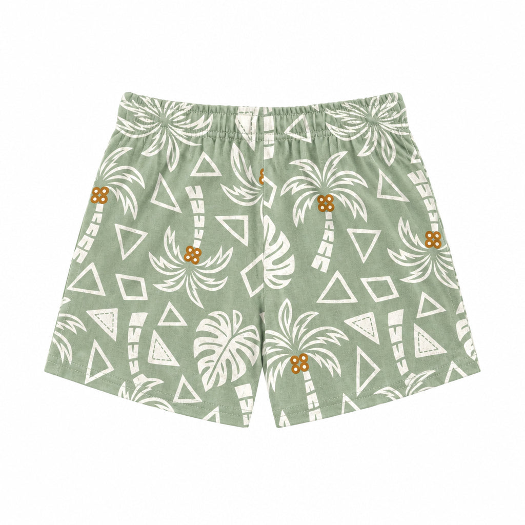 Conjunto Infantil Feminino Camiseta Cropped e Short Kyly Coqueiros
