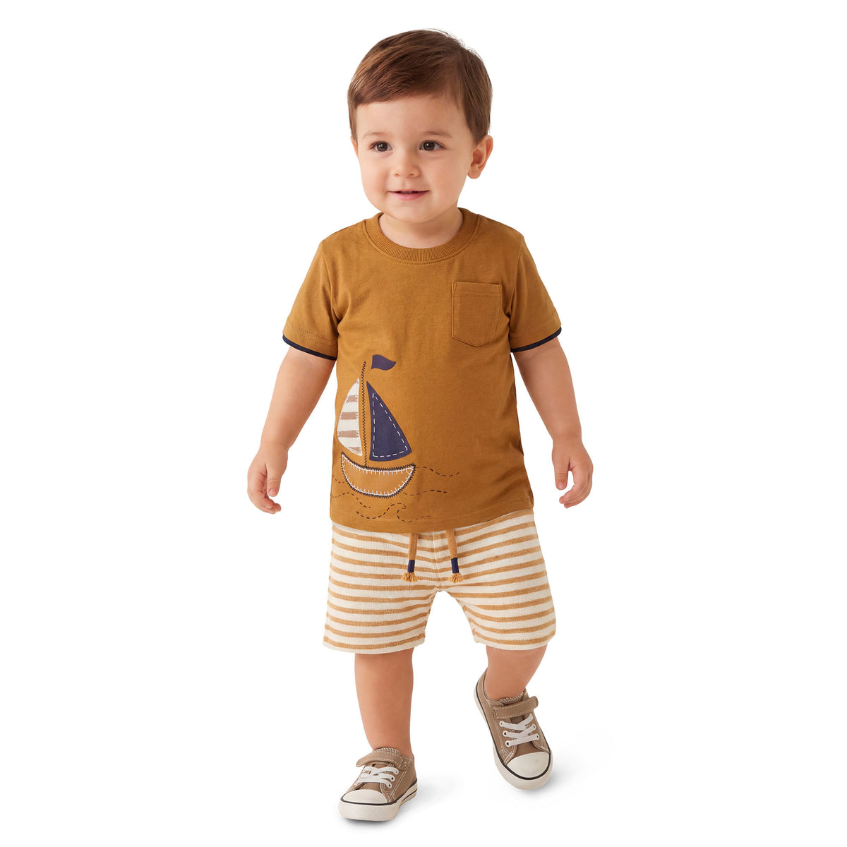 Conjunto Infantil Masculino Bebê Kyly Barquinho Sail Vibes