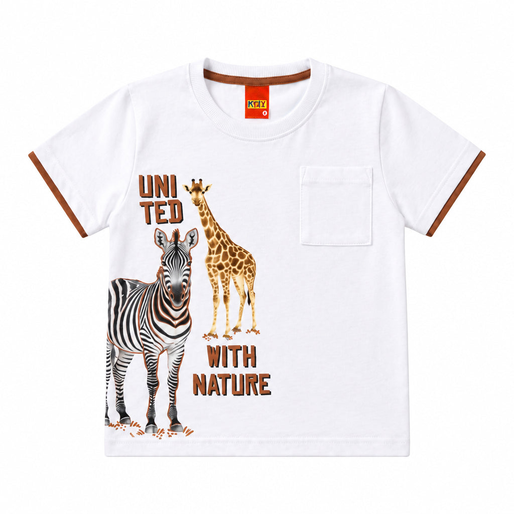 Conjunto Infantil Masculino Kyly Bebê Safari United T-Shirt e Short