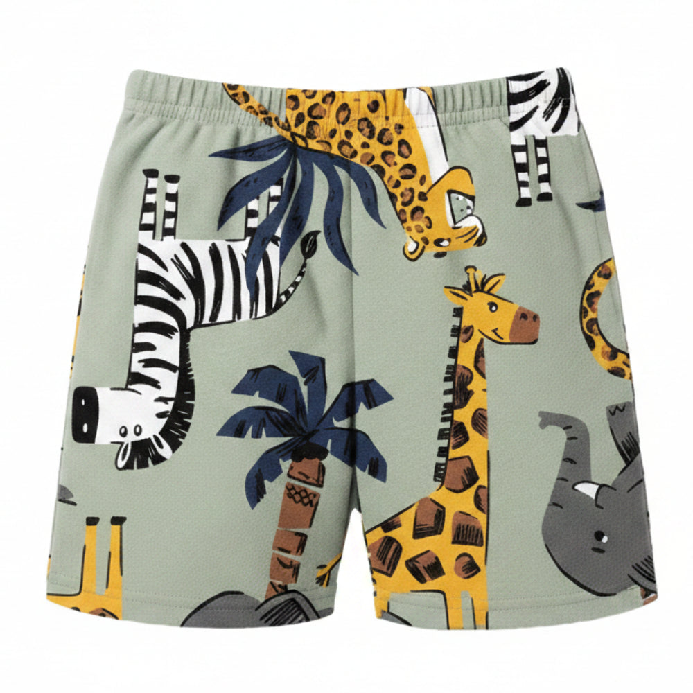 Conjunto Infantil Masculino Kyly Brave & Strong Camiseta e Bermuda Estampada
