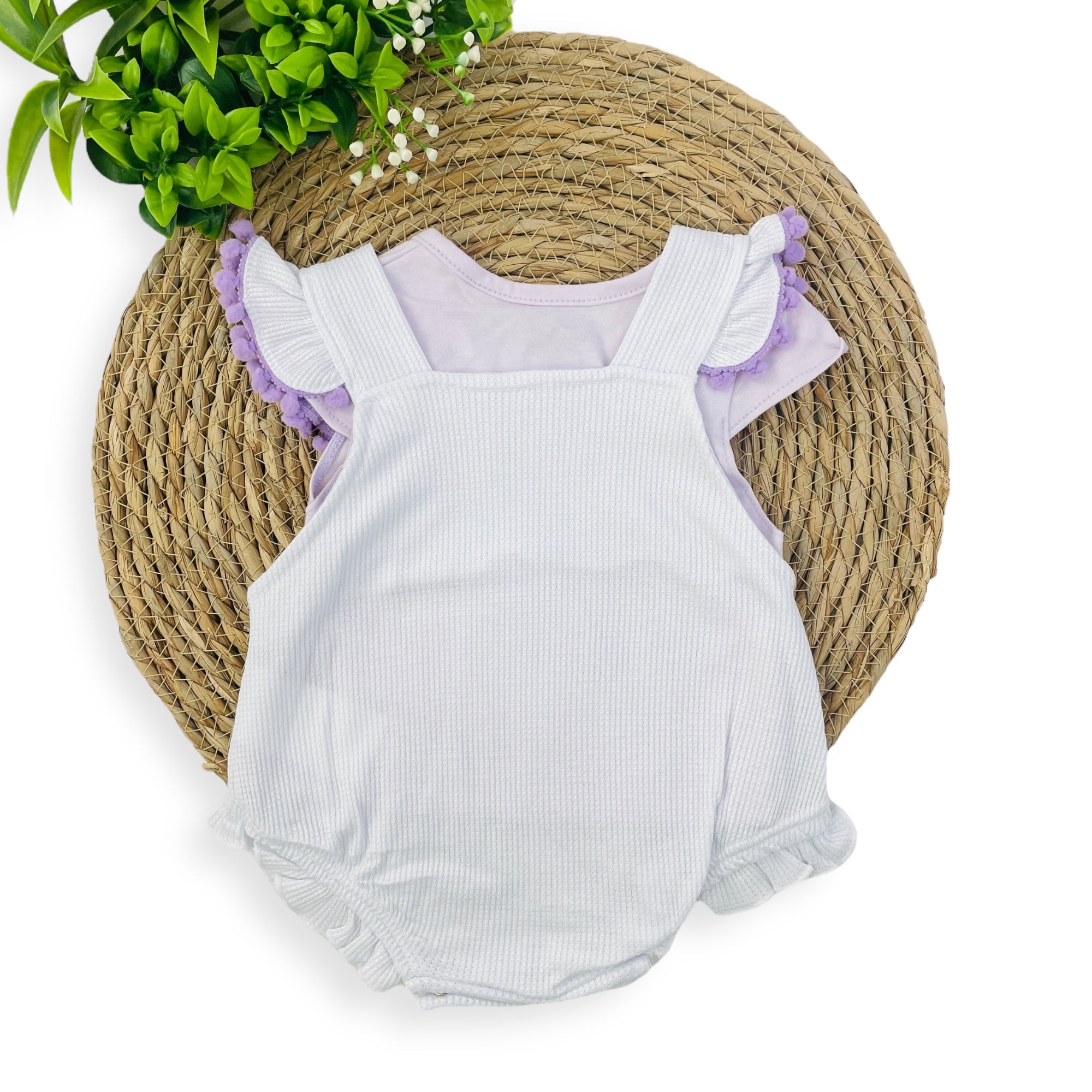 Conjunto Presente De Anjo Bebê Menina Romper Coelha