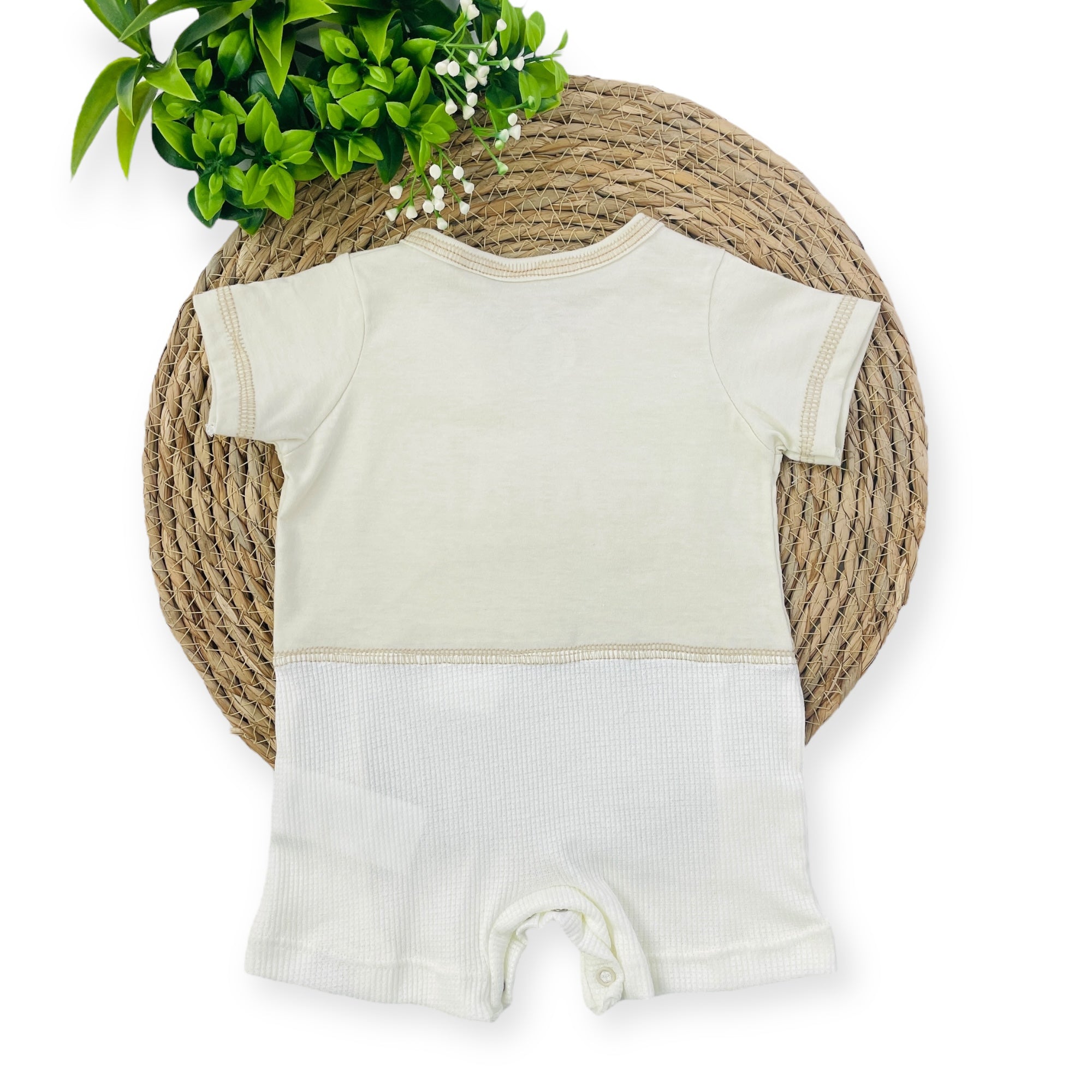 Macacão Presente De Anjo Bebê Menino Curto Safari Adventure