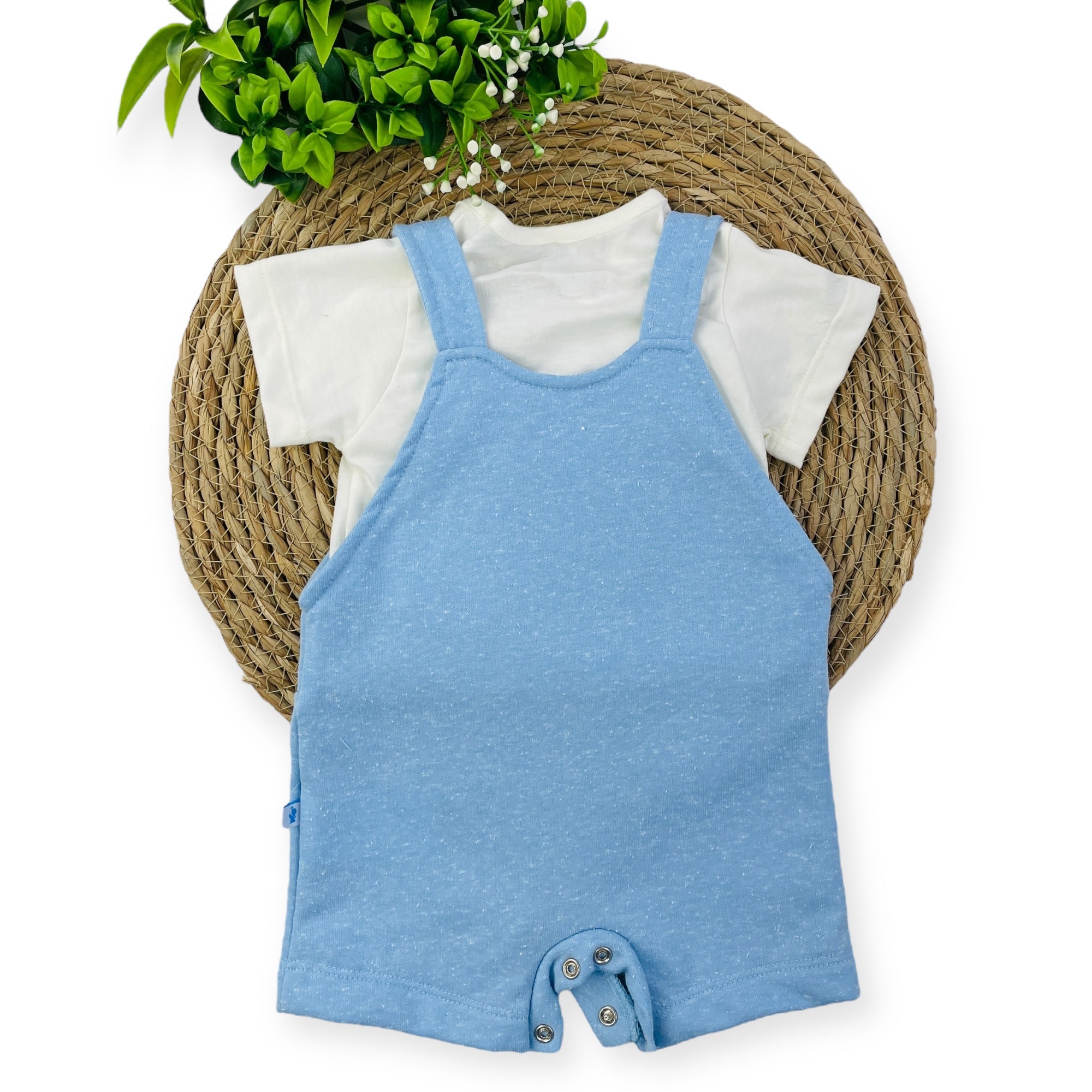 Conjunto Jardineira Presente De Anjo Bebê Menino Tigre