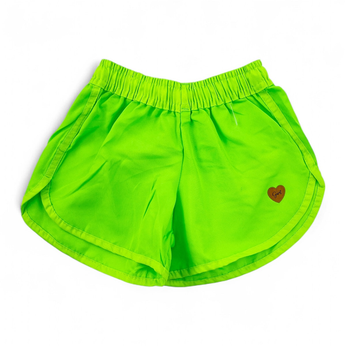 Short Tactel Feminino Liso Infantil e Juvenil Verão para Praia e Piscina