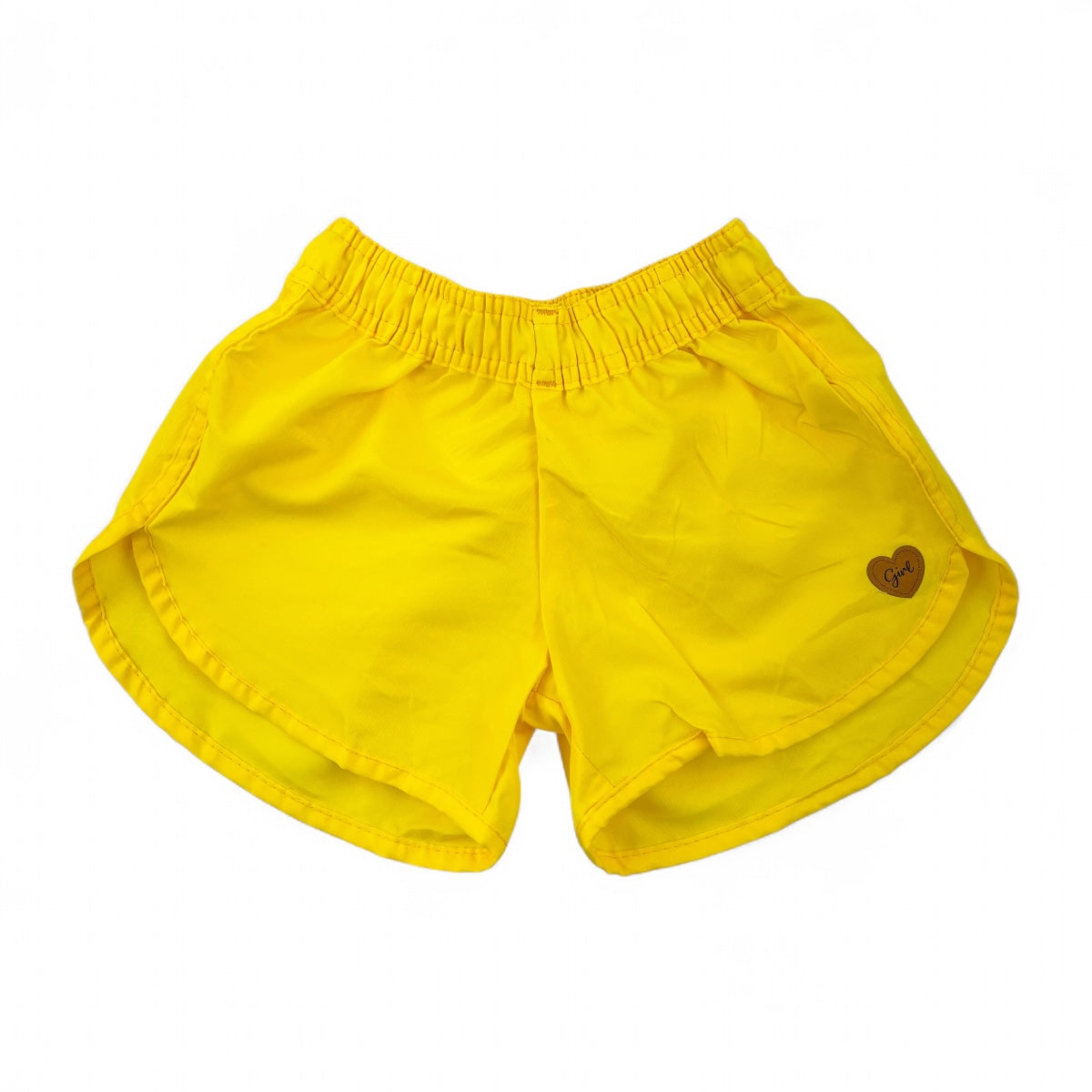 Short Tactel Feminino Liso Infantil e Juvenil Verão para Praia e Piscina