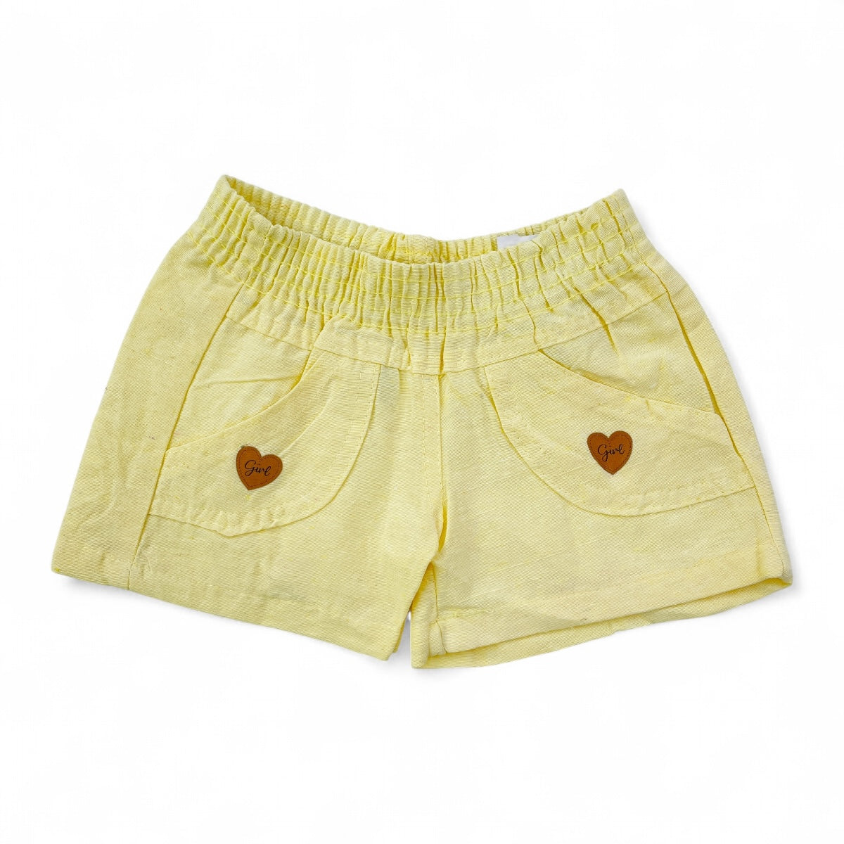 Shortinho Infantil Feminino Diversas Cores Pimentinha Confecções Linho Liso