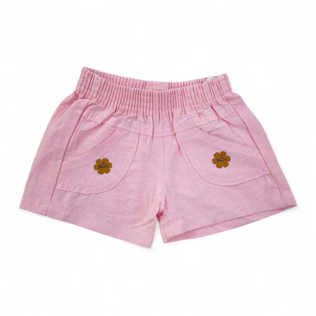 Shortinho Infantil Feminino Diversas Cores Pimentinha Confecções Linho Liso
