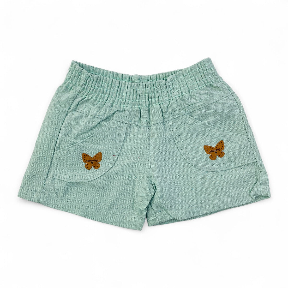 Shortinho Infantil Feminino Diversas Cores Pimentinha Confecções Linho Liso