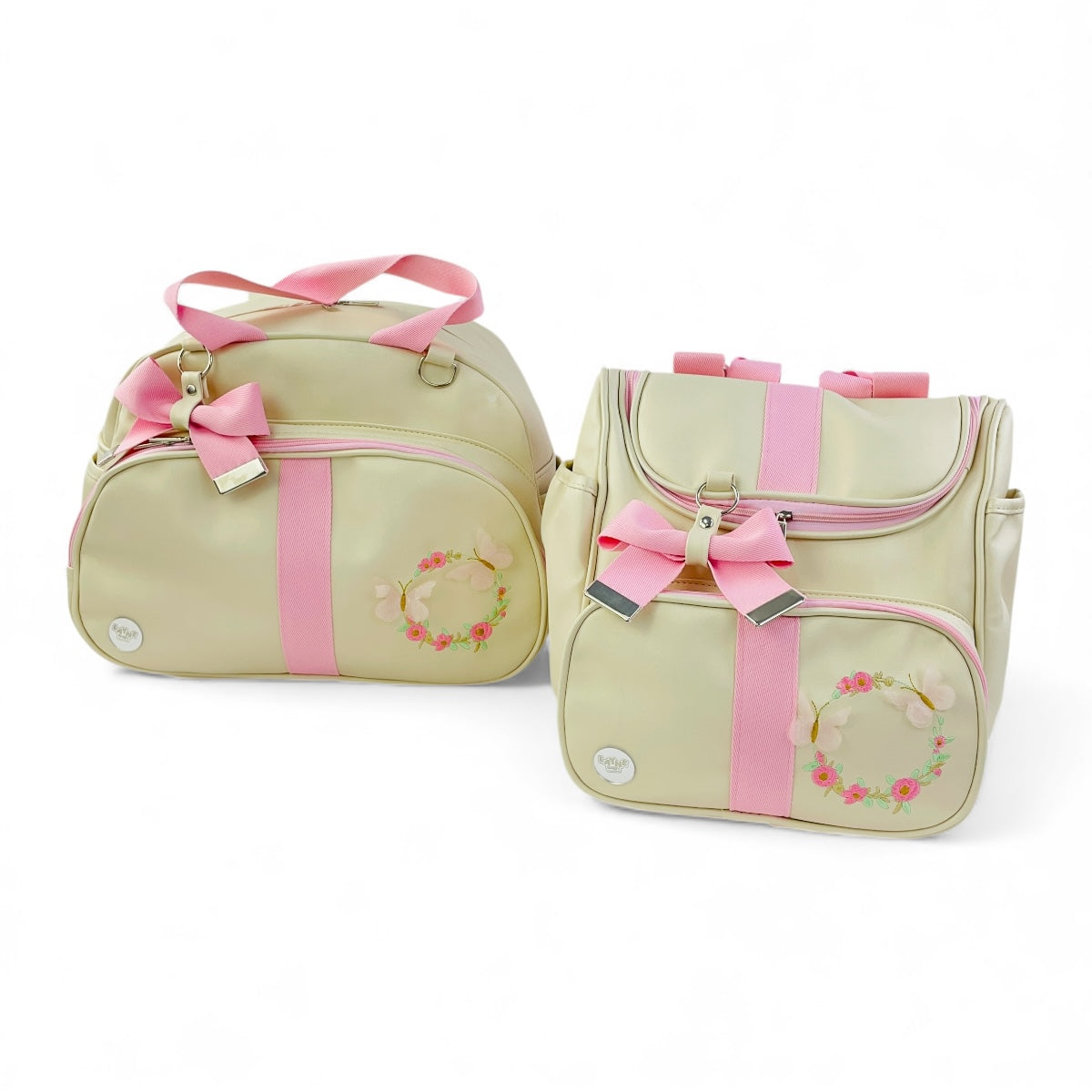 Kit Bolsa Maternidade Menino Menina 2 Peças Mamãe e Bebê Multifuncional Fraldas