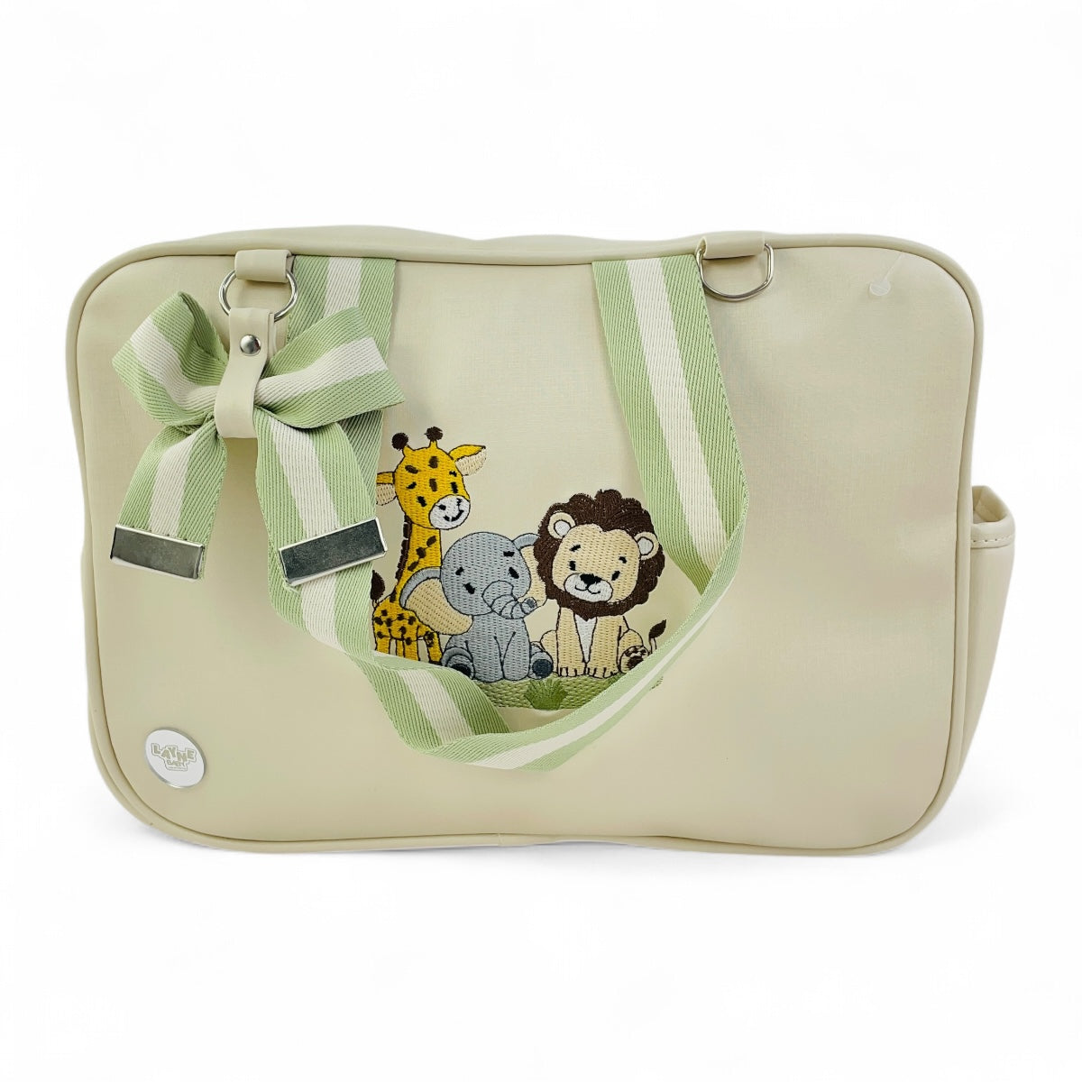 Kit Bolsas Layne Baby Bordada Perolada Safari 2 Peças