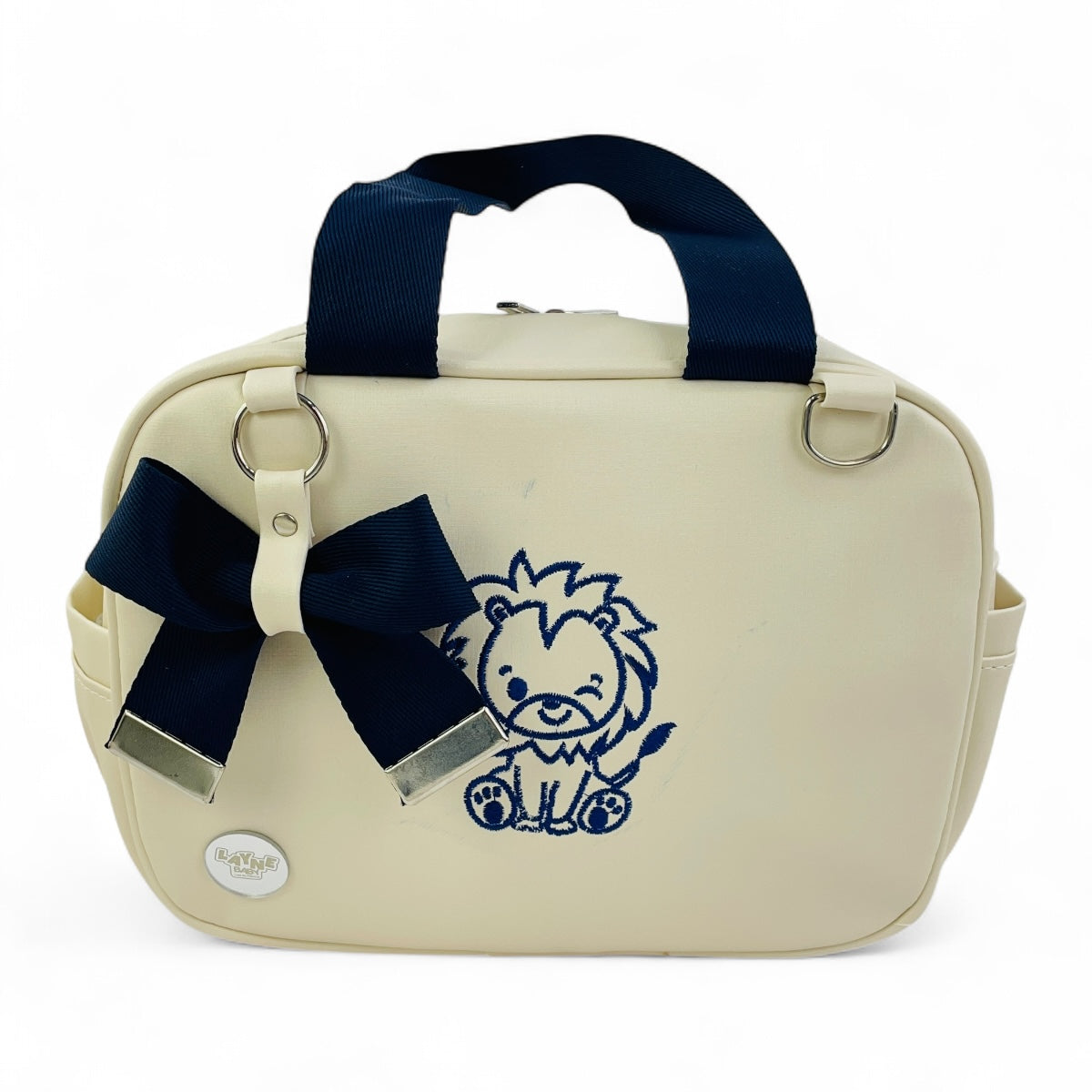 Kit Bolsas Layne Baby Bordada Perolada Leão 2 Pcs