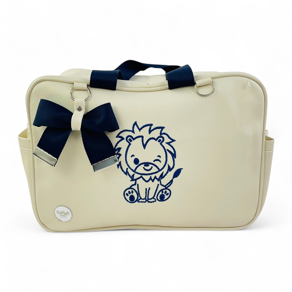 Kit Bolsas Layne Baby Bordada Perolada Leão 2 Pcs
