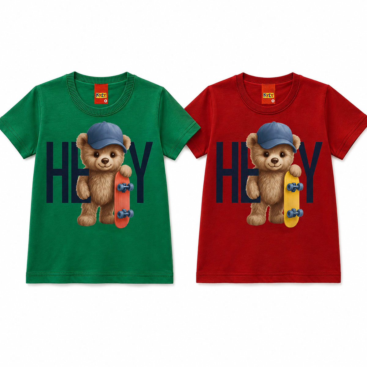 Camiseta Masculina Infantil Kyly Hey Ursinho